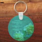 Het Roos van Serenity Prayer Inspirerend Sleutelhanger (Achterkant)