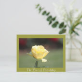 Het Roos van vriendschap Briefkaart (Staand voorkant)