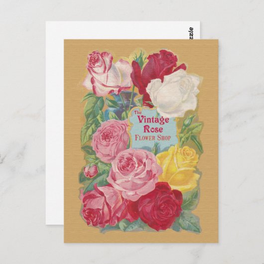Het  Roos Ventilator Winkelbord Briefkaart (Voorkant / Achterkant)