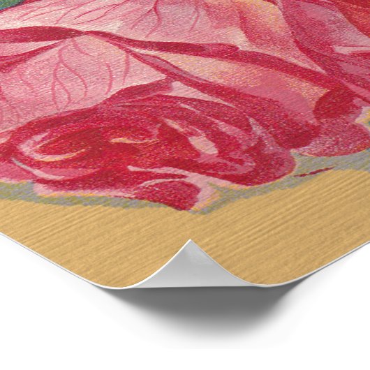 Het  Roos Ventilator Winkelbord Poster (Hoek)