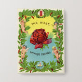 het Roos zonder doornen cherubs Button (Voorkant)