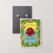  het Roos zonder doornen cherubs Button (Voorkant / Achterkant)
