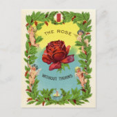  het Roos zonder doornen cherubs Feestdagenkaart (Voorkant)