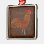 Het rooster 2009 metalen ornament (Links)