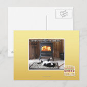 Het roosteren van Catnuts Briefkaart (Voorkant / Achterkant)