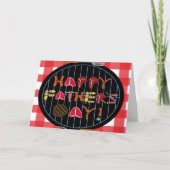 Het roosteren van de Wenskaarten van Vaderdag Kaart (Voorkant)