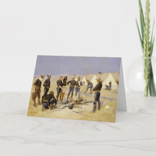 Het roosteren van het Rundvlees van Kerstmis in Feestdagen Kaart (Voorkant)