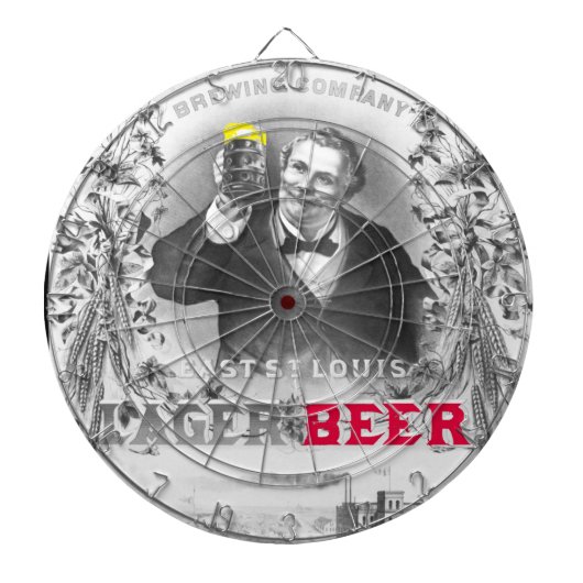 Het roosterende Dartboard van het Bier Lagerbier Dartbord (Voorkant)