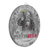 Het roosterende Dartboard van het Bier Lagerbier Dartbord (Voorkant Links)