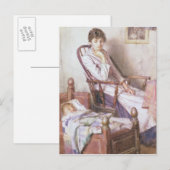 Het Rosy Idol van haar eenzaamheid Briefkaart (Voorkant / Achterkant)