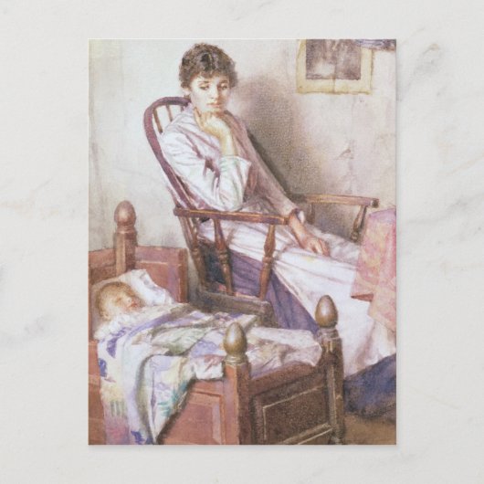 Het Rosy Idol van haar eenzaamheid Briefkaart (Voorkant)