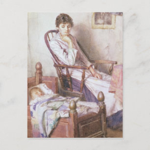 Het Rosy Idol van haar eenzaamheid Briefkaart