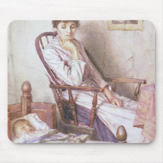 Het Rosy Idol van haar eenzaamheid Muismat (Voorkant)