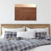 Het rotsachtige oppervlak van Mars Canvas Afdruk (Insitu (Slaapkamer))