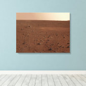 Het rotsachtige oppervlak van Mars Canvas Afdruk (Insitu (Houten vloer))