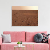 Het rotsachtige oppervlak van Mars Canvas Afdruk (Insitu (Woonkamer))