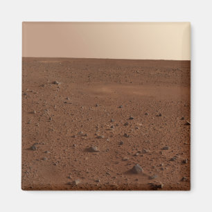 Het rotsachtige oppervlak van Mars Magneet