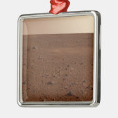 Het rotsachtige oppervlak van Mars Metalen Ornament (Links)