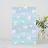 Het rotsachtige Patroon van het Zee Briefpapier (Staand voorkant)