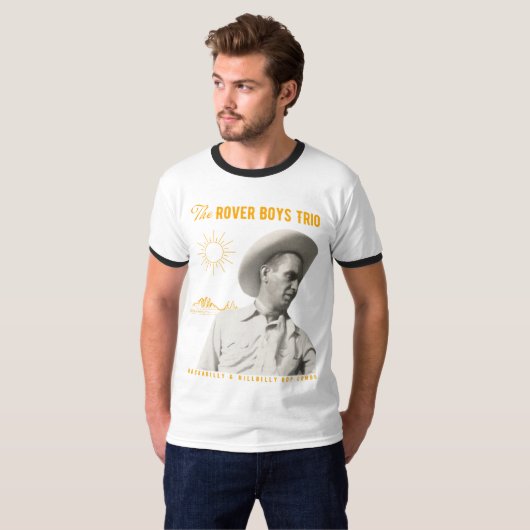 Het Rover Boys Trio Cowboy Ringer T-shirt (Voorkant volledig)