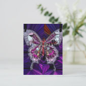 Het Royal Butterfly-effect - Sapphire & Amethyst Briefkaart (Staand voorkant)