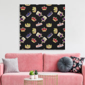 Het Royal Crowns Canvas (Insitu (Woonkamer))