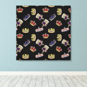 Het Royal Crowns Canvas (Insitu (Houten vloer))