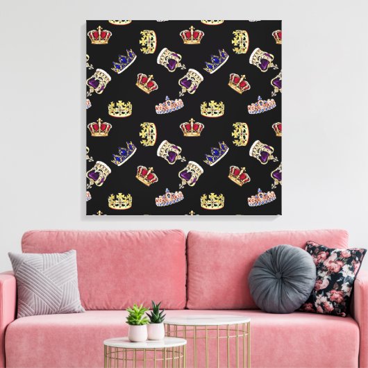Het Royal Crowns Canvas Afdruk (Insitu (Woonkamer))