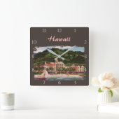 Het Royal Hawaiian Hotel Custom Vierkante Klok (Huis)