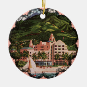 Het Royal Hawaiian Hotel Keramisch Ornament