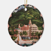 Het Royal Hawaiian Hotel Keramisch Ornament (Links)