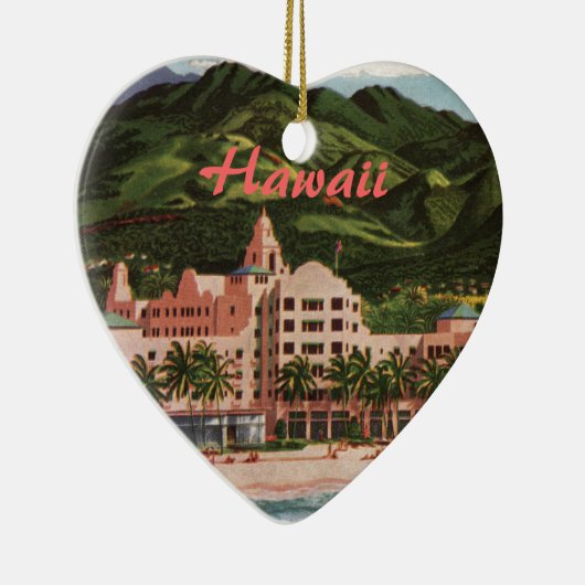 Het Royal Hawaiian Hotel Keramisch Ornament (Rechts)