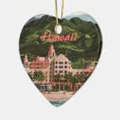 Het Royal Hawaiian Hotel Keramisch Ornament (Links)
