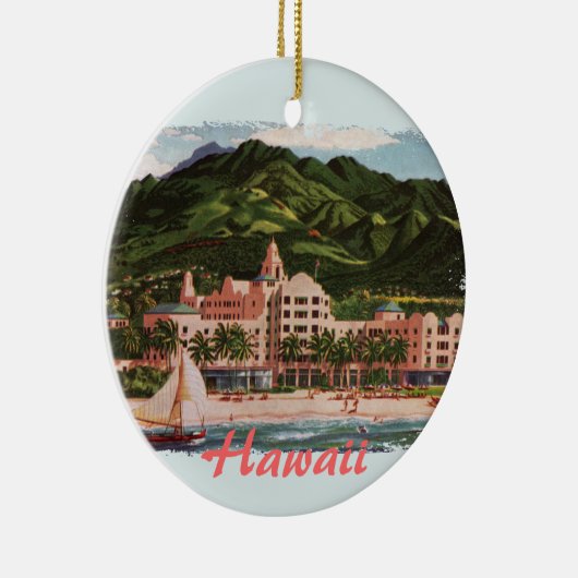 Het Royal Hawaiian Hotel Keramisch Ornament (Rechts)