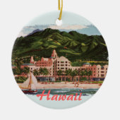 Het Royal Hawaiian Hotel Keramisch Ornament (Voorkant)