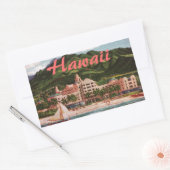 Het Royal Hawaiian Hotel Rechthoekige Sticker (Envelop)