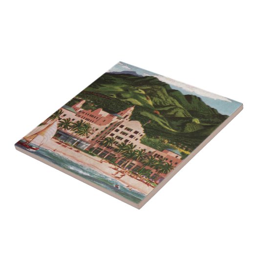Het Royal Hawaiian Hotel Tegeltje (Zijkant)