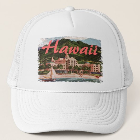 Het Royal Hawaiian Hotel Trucker Pet (Voorkant)