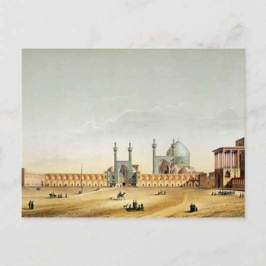 Het Royal Palace en de Mesdjid-i-Shah, Isfahan, Briefkaart (Voorkant)