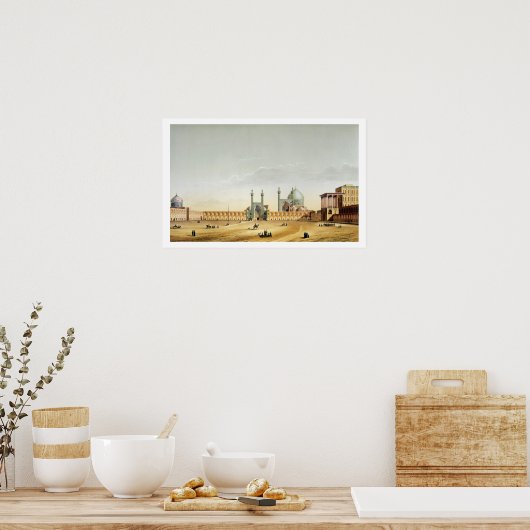 Het Royal Palace en de Mesdjid-i-Shah, Isfahan, Poster (Keuken)