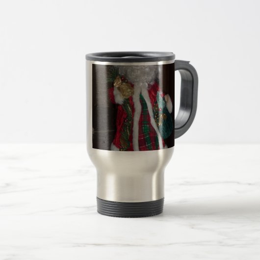 Het Royal Plaid Santa Collectie. Reisbeker (Voorkant rechts)