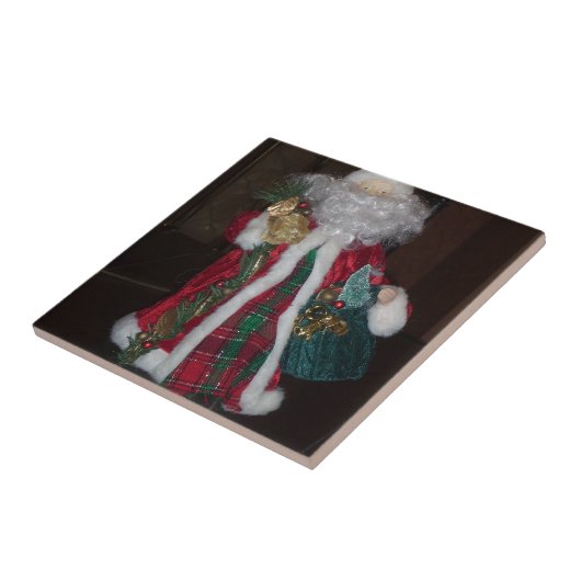 Het Royal Plaid Santa Collectie. Tegeltje (Zijkant)