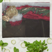 Het Royal Plaid Santa Collectie. Theedoek (Gevouwen)