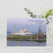 Het Royal Yacht Dannebrog Wenskaart! Feestdagenkaart (Staand voorkant)
