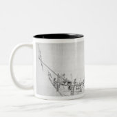 Het Royal Yacht "Mary" Tweekleurige Koffiemok (Links)