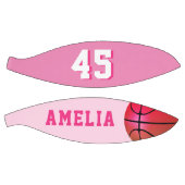 Het roze Aangepaste Basketball Girl Player's Name  Basketbal (Panelen)