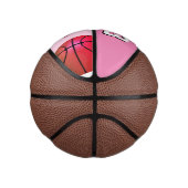 Het roze Aantal van het Team van de Naam van de Sp Basketbal (Rechts)