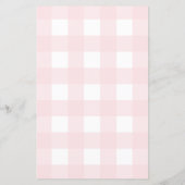 Het roze Baby shower Gingham kent het mam-om-te-wo (Achterkant)