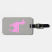 Het roze Bagagelabel van de Lama (Voorkant horizontaal)