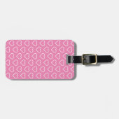 Het Roze Bagagelabel van het hart - de Kleuren van (Voorkant horizontaal)